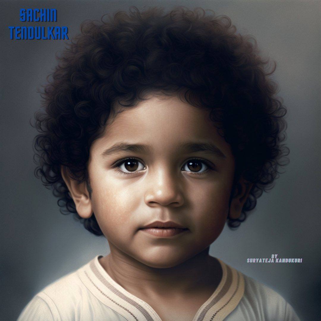 Sachin Tendulkar as a kid AI